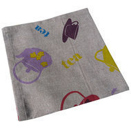 Serviettes de table tissu imprimé x4 -Coton bio