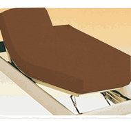 Drap housse chausson 2x80x200-coton-Coloris Chocolat