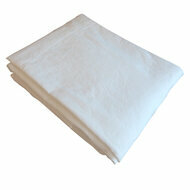 Drap lit 2 personnes- Coton bio - Blanc